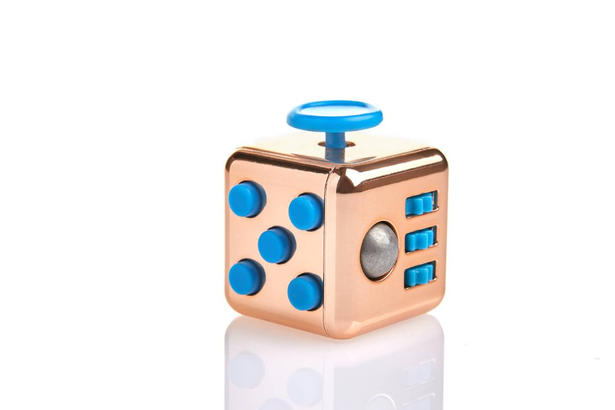 ABS Fidget Cube Stress Relief Focus Toy can help people quit smoking, decrease stress, remove compulsive disorder, anxiety, and boredom.